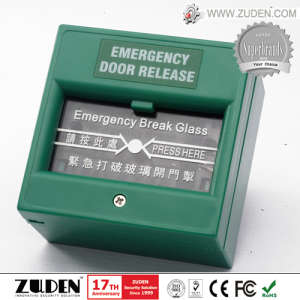 Break Glass Emergency Exit Door Release Button